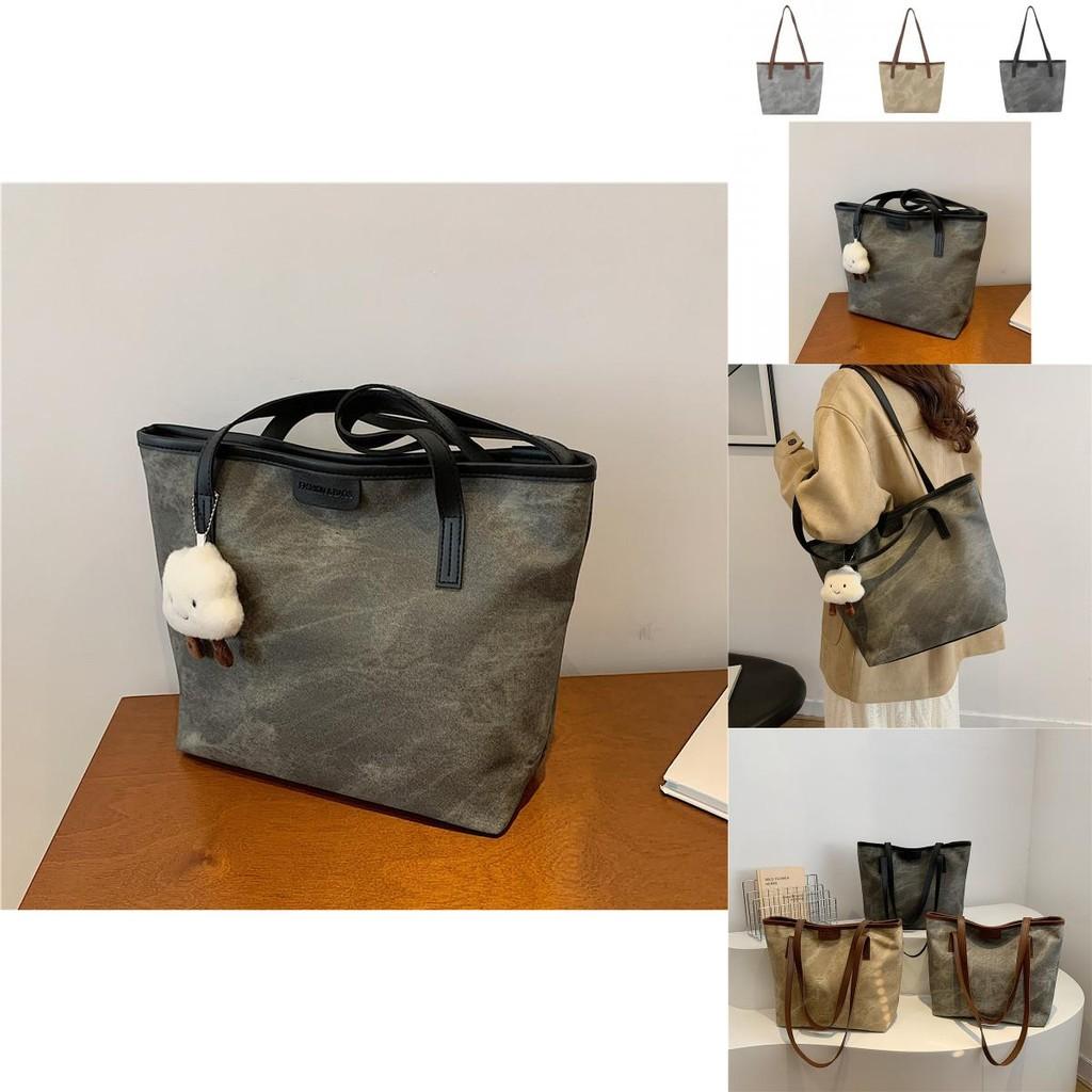Trendy Urban Minimalist Large Shoulder Tote Bag For Women With Fashionable Touch