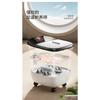 Electric Foot Bath Tub with Calf Massager Automatic Heating Fumigation Basin Constant Temperature for Home Use