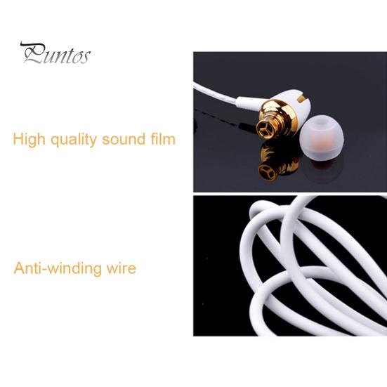 Wired Universal Noise Cancelling Stereo In-ear Earphone Phone Headset with Mic