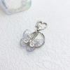 Elegant Butterfly Shaped Keychain Colorful Key Charm Transparent Butterfly Keyring Handbag Decoration for Women Girl