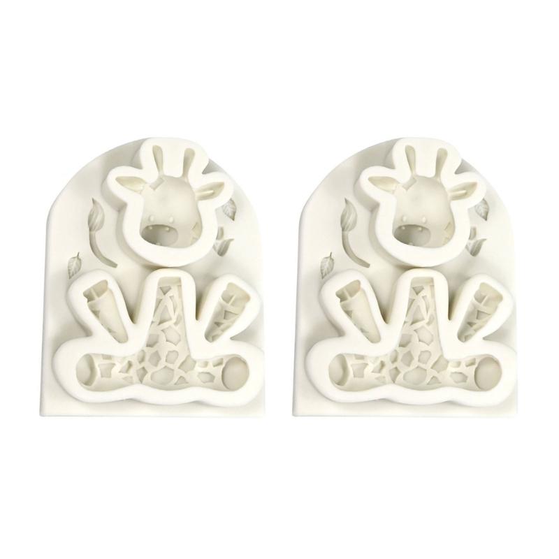 

Pack of 2 Silicone Baking Molds Chocolate Molds Animal Shape Fondant Molds Cake Molds Silicone Texture for Dessert