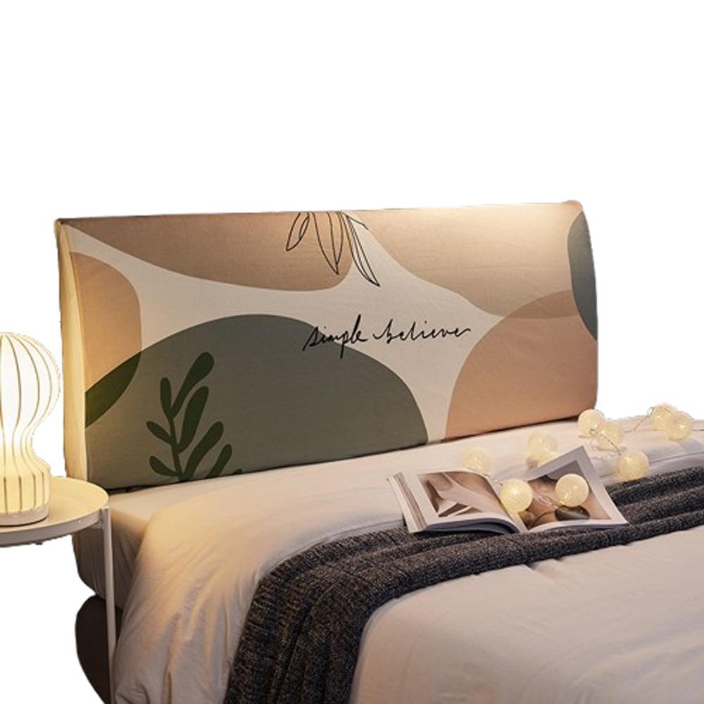 All-inclusive Headboard Cover Elastic Bedside Cover Washable Protective Cover  Home Room Decor