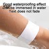 Color Coded Wristbands 200 Pcs Paper for Events, Barcode Print Self-Adhesive QR Code Printable Wristband, Thermal Sensitive Disposable DIY Bracelet