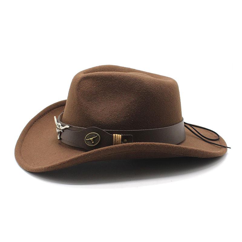Western Cowboy Hat For Men And Women Made Of Wool Felt With Sun Protection And Breathability