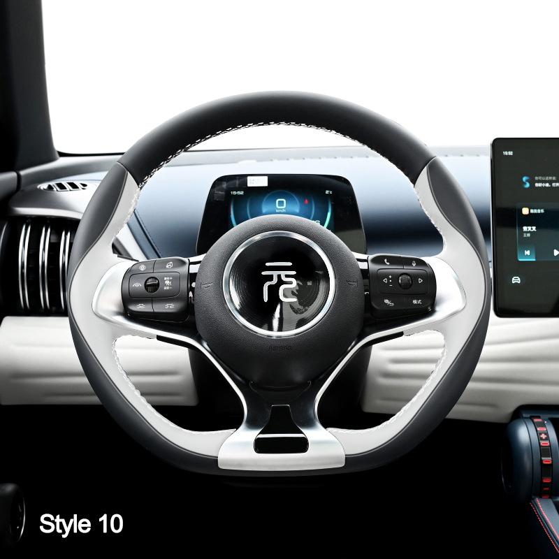 High Hand Sewing Stitching Car Steering Wheel Cover For BYD ATTO 3 Yuan Plus 2025 2025 2025 Nappa Leather Auto Interior Wrap