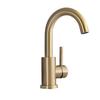 Badezimmer-Wasserhahn, gebürstetes Gold, Waschbecken-Wasserhahn, kaltes und heißes Waschbecken, Mischbatterie, Einhand-Wasserhahn zur Deckmontage