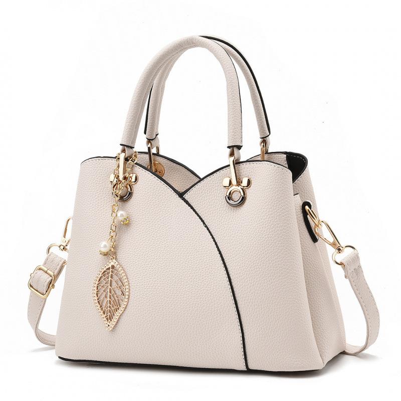 

Middle Aged Women s Bag, New Fashionable Women s Lychee Patterned Handbag, Simple Mother s Bag, Single Shoulder Crossbody Bag белый