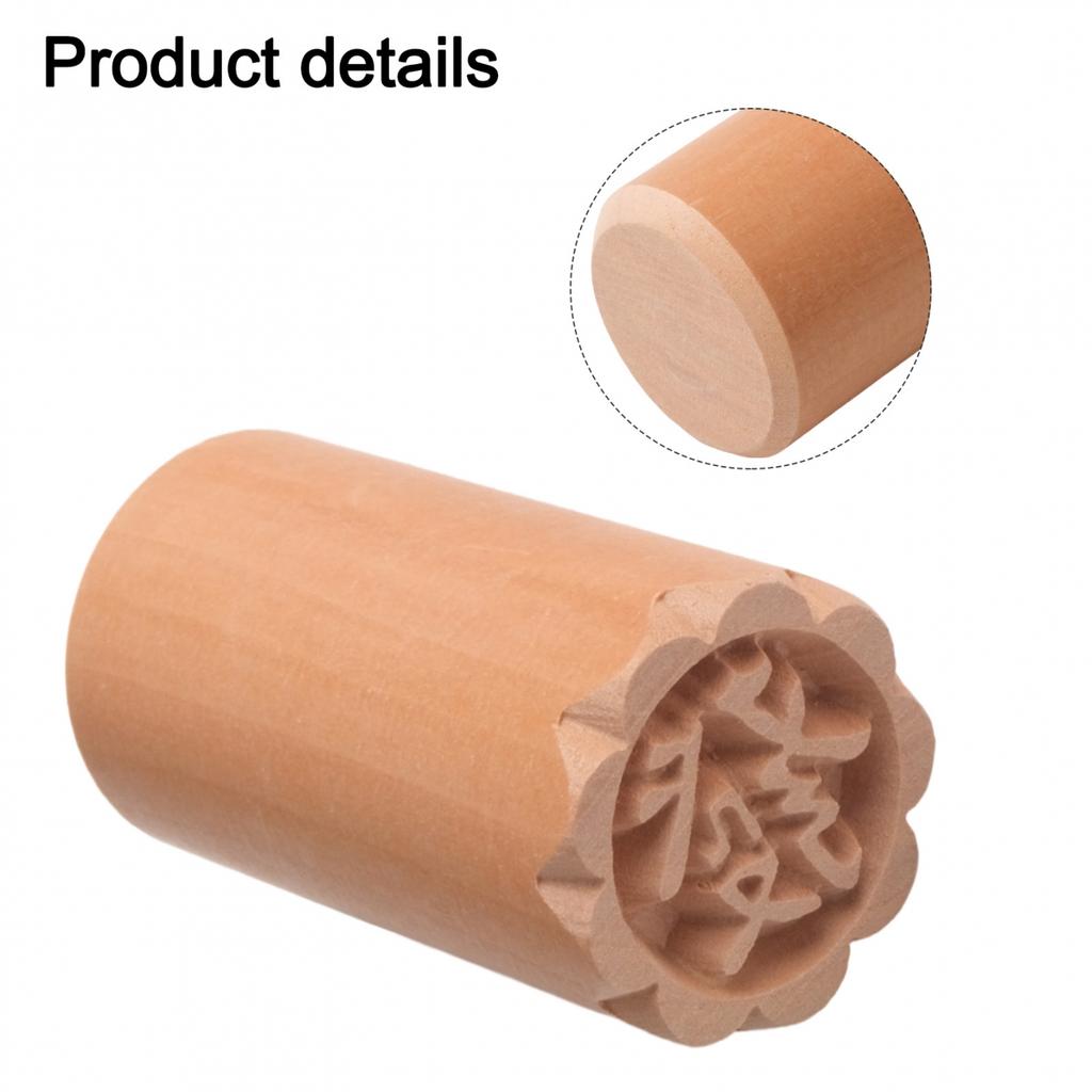 Unikalny drewniany stempel do ciasta księżycowego do samodzielnego robienia ciasta. Świętuj chińskie tradycje.