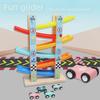 Colorful Wooden Educational Glide Car for Children - Fast, Interactive Parent-Child Toy