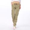Cotton Pantalon Femmes 2025 Men Women Workout Military Multi-Pocket Baggy Cargo Pants Loose Straight Trousers Hip Hop Pants