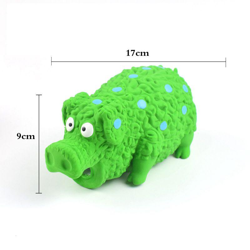 Pet Dog Toy Squeaky Rubber Toy Dog Latex Chew Toy Pig Shape Bite Resistant Puppy Sound Toy For Small Medium Large Dog Toy