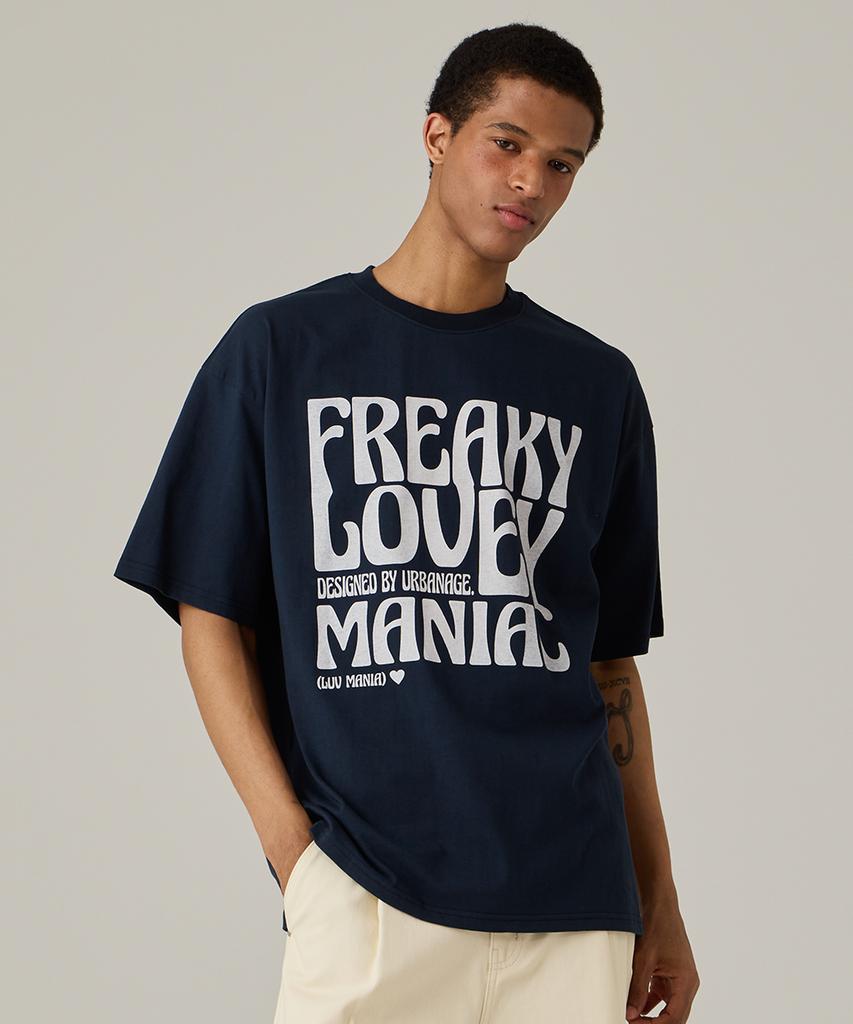 URBANAGE Maniac Oversized Short Sleeve Navy