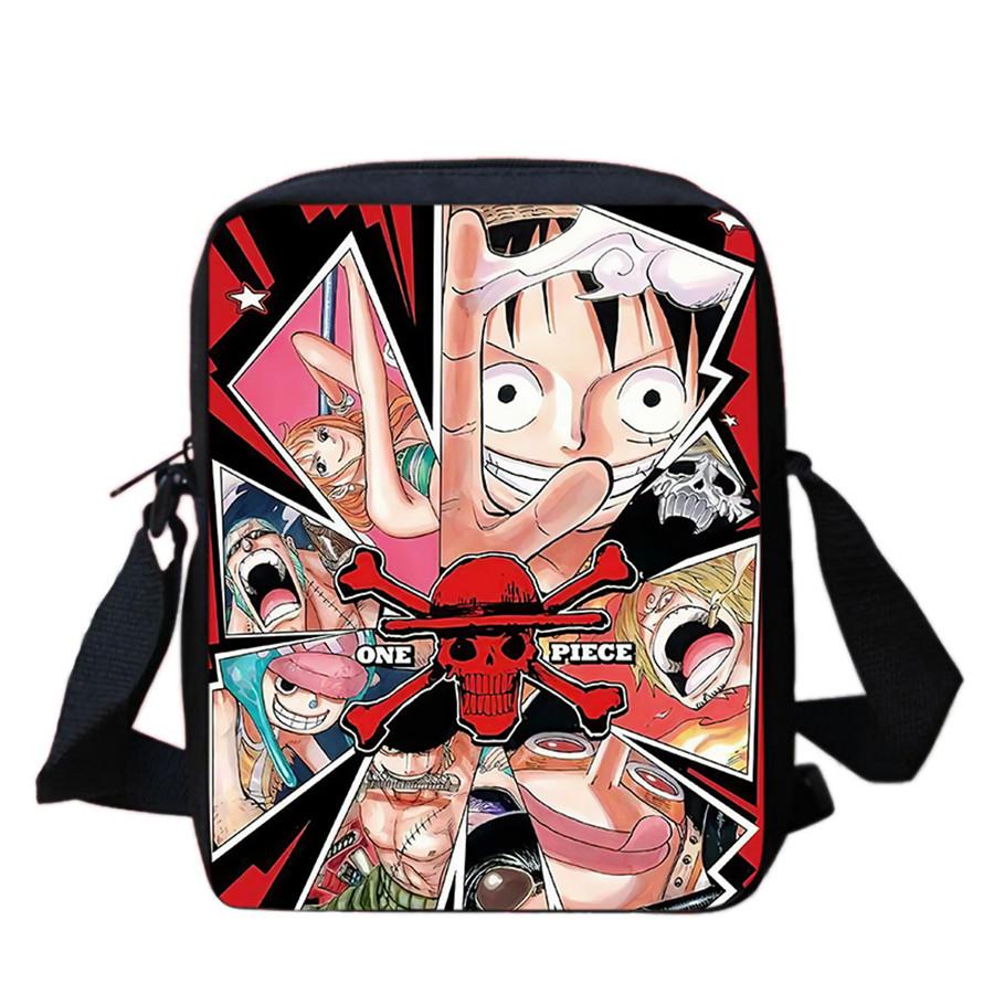 One Piece Crossbody Bag, Lightweight Adjustable Casual Shoulder Bag for Boys and Girls Age 6-10, Unisex Kids School Sling Bag