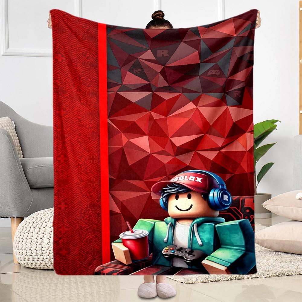 Roblox 63 Decke Weich & Gemütlich Großartig für Couch Sofa Meeresufer Vier Jahreszeiten Universell Digitaldruck Geschenk für Reisen Zuhause Geburtstage