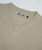 ZPLISH Plain V-Neck Knit Oatmeal
