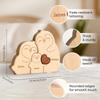 New Penguin Family Wooden Puzzle Decoration Customization Name Puzzle Accessories DIY Birthday Gift Thanksgiving Gift