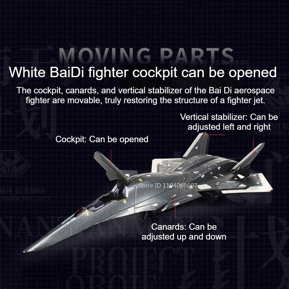 1:50 1:144 Scale Model Toy Bai Di Aerospace Fighter Alloy Diecast Removable Bracket Military Aircraft Models for Friends Gifts