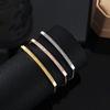3pcs Bracelets For Women Simple Models Gold Silver Rose Gold Each Adjustable Alloy With Diamonds