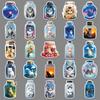 50 Bottles of Cat Doodle Stickers Personalized Cartoon Cute Cat Decorative Mobile Phone Water Cup Creative Stickers