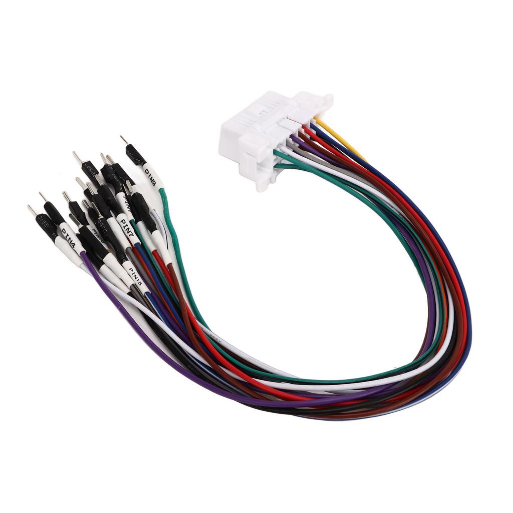 16 Pin OBD2 Connector Cable Welding Free Fault Detection Code Removal Diagnostic Jumper Adapter