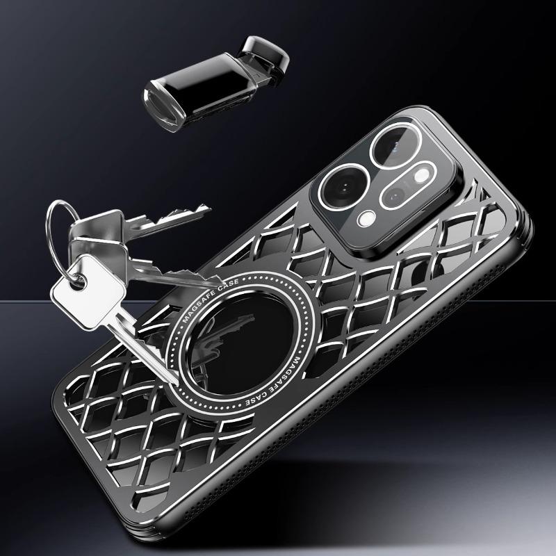 Aluminiowy stop Odprowadzanie ciepła Magnetyczne etui pierścieniowe Dla OPPO Reno 14 14Pro Ładowanie bezprzewodowe Ochrona obiektywu Pokrowiec odporny na wstrząsy