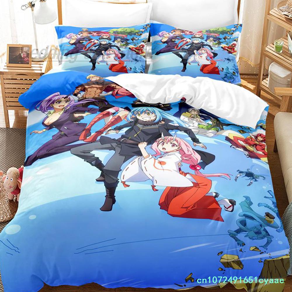 That Time I Got Reincarnated As A Slime Bedding Set Single Twin Full Queen King Size Bed Set Aldult Kids 3D Print Anime Cartoon