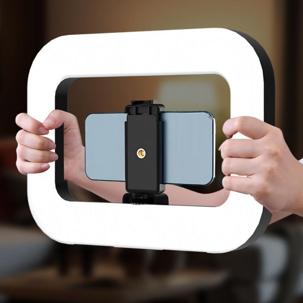 Handheld LED Video Light with Clamp Phone Fill Light Practical Selfie Fill Light  Live Streaming