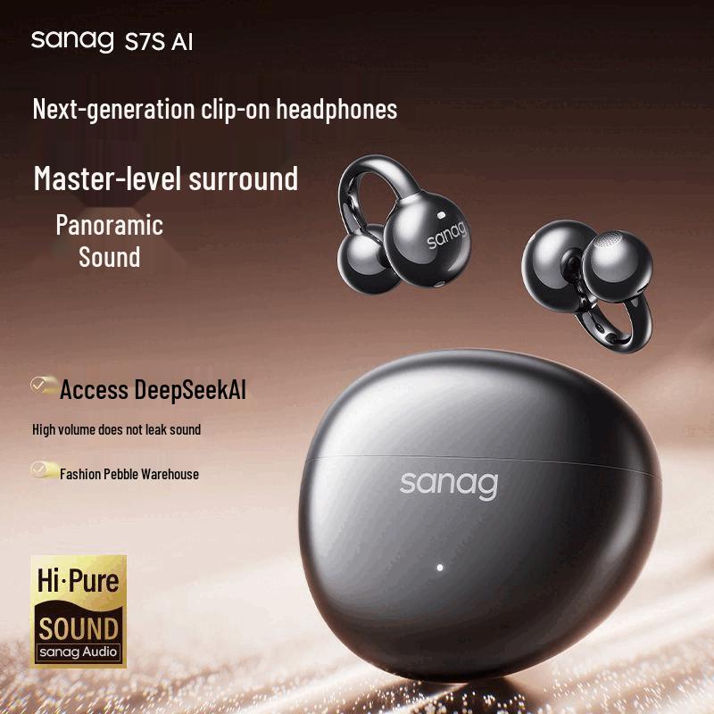 

SANAG S7S AI Open-Ear Bluetooth Ear-Clip Headphones