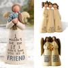 Figurine Celebrating Friendship Room Home Decor Resin Angel Statue Sister Friend Decoration Valentines Day Gift