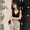Solid Women's Vest Button Sexy Tops Sleeveless Black White Fashion Lady Tees