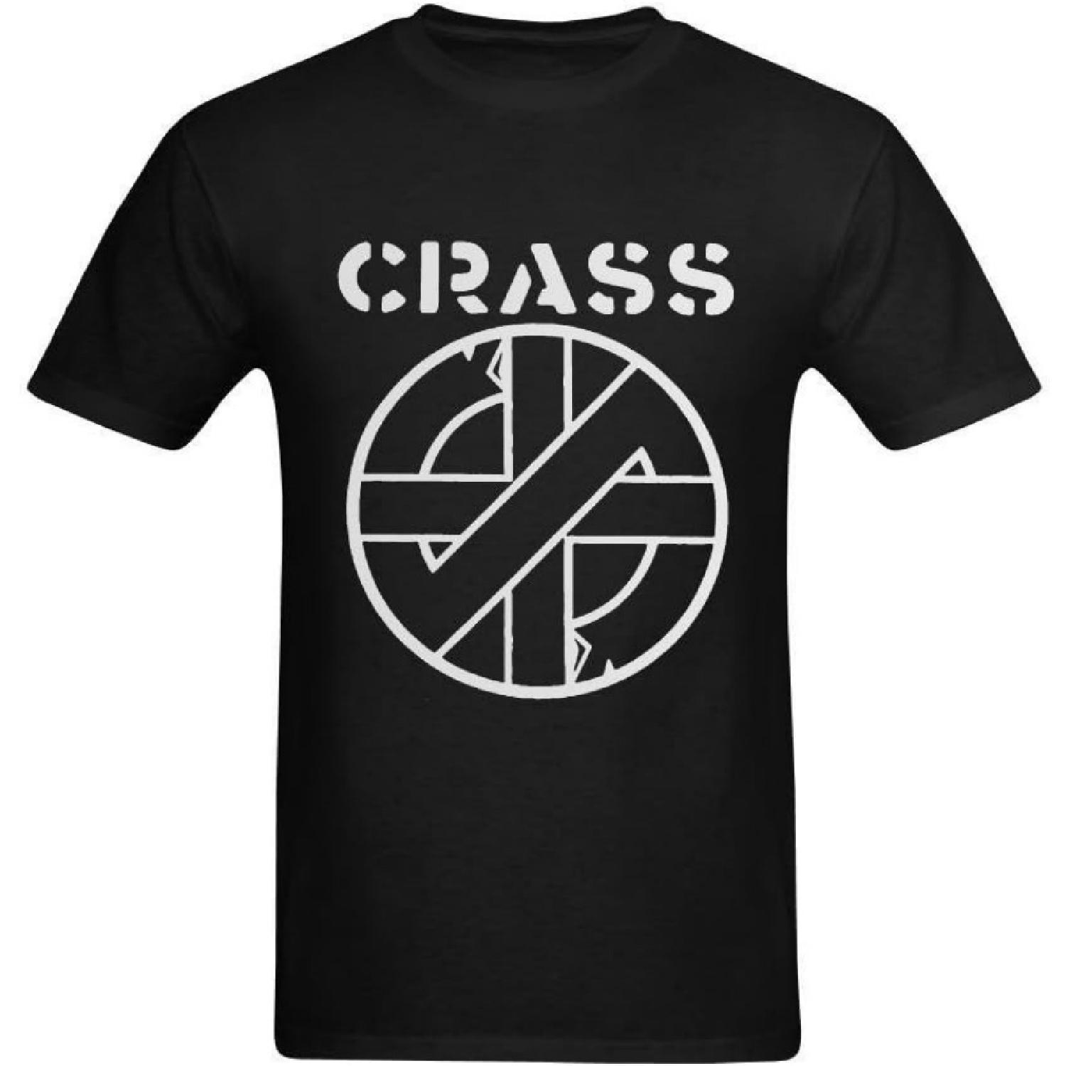 Men s Crass Band Logo T-shirt Size XL XXXXXL разноцветный