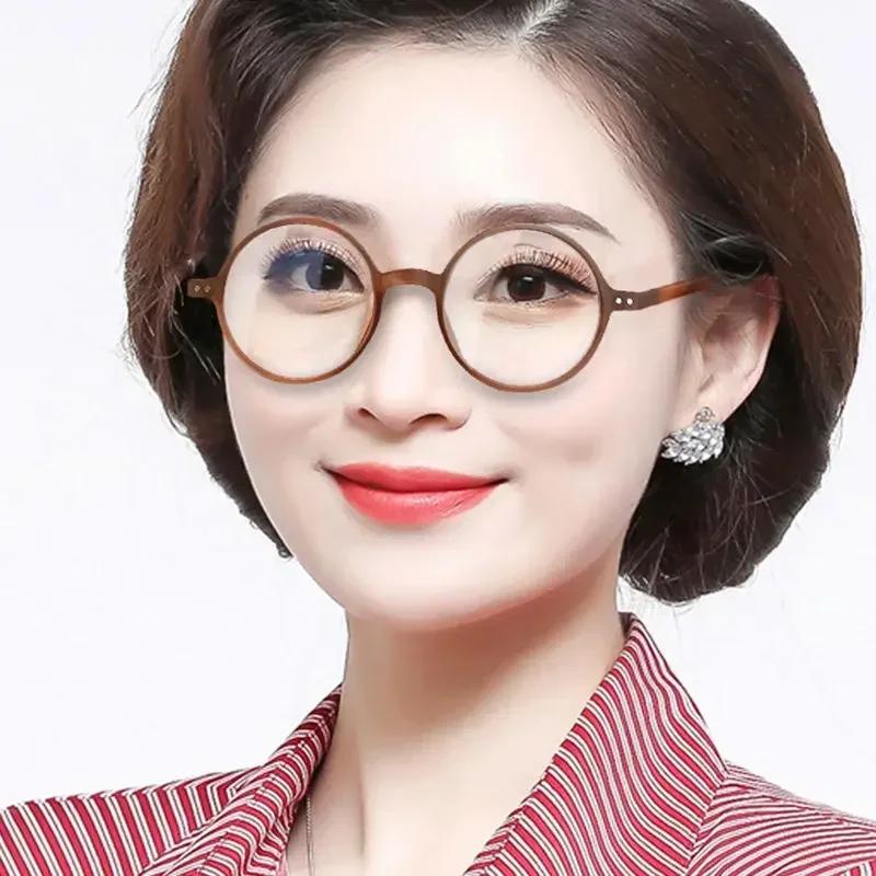 Mode Damen Lesebrille Herren Vintage Rund Stilvoller Rahmen Weitsicht Alterssicht Lesebrille +1.0 +2.0 +2.5 +3.0 +4.0