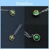 Zeppeli Gyro Jojo Green Rotating Anime Necklace Metal Cartoon Themed Peripheral