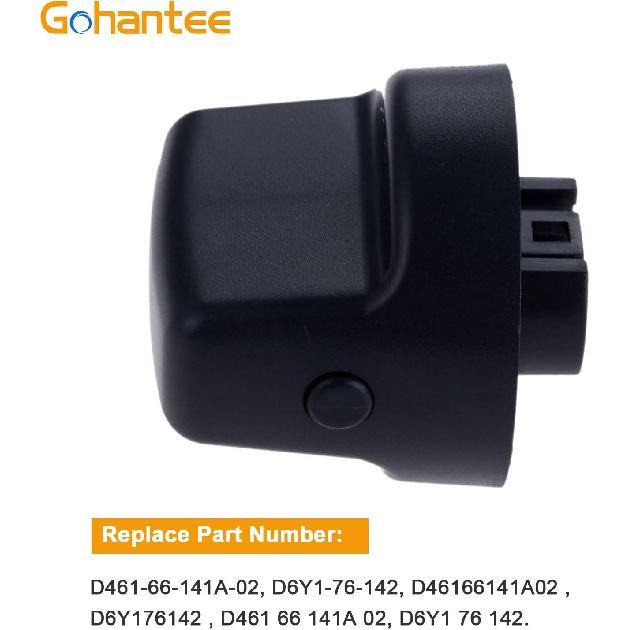 gohantee Ignition Key Knob Push Turn Switch Replaces# D461-66-141A-02 D6Y1-76-142 D46166141A02 D6Y176142 Replacement for 2006-2007 Mazda 6 2007-2012