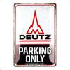 Deutz Parking Only Retro Tin Sign 20x30cm Vintage Metal Tractor Fan Gift