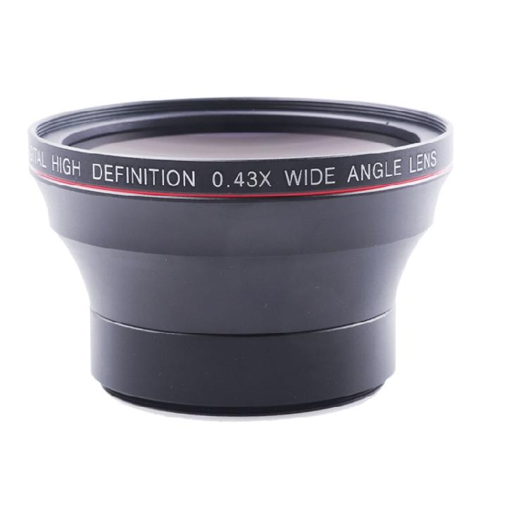 49/52/55/58mm Professional Wide Angle Lens Macro Portion 0.43x for Photography