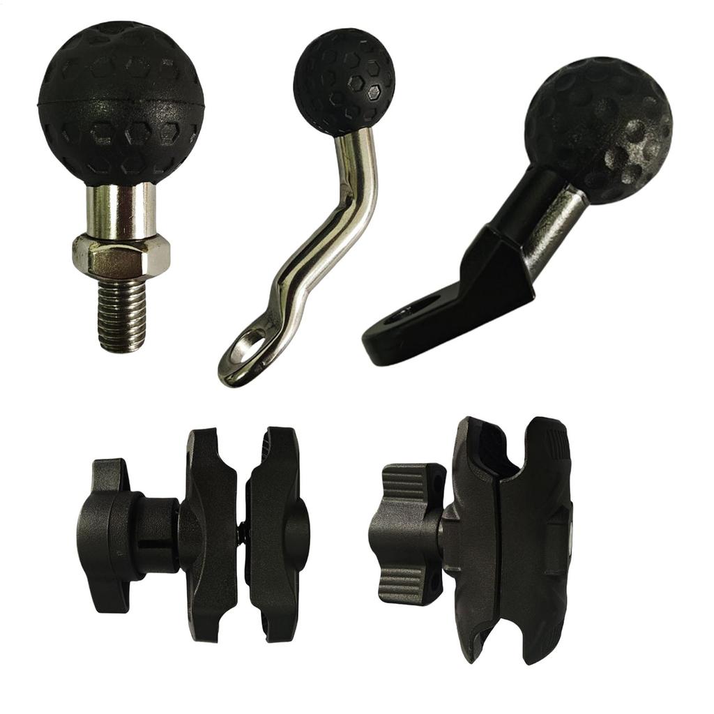 Clamp Mount Base Ball Clamp Mount Base Motorcycle Handlebar For Handlebar 360-Degree Rotation Heavy Duty Tool For Sport Camera