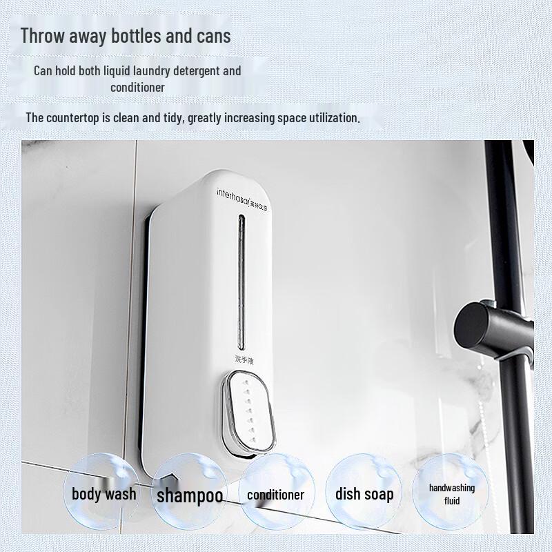 Interhasa! F7020 Wall-Mounted Manual Soap Dispenser