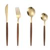 4/5pcs Stainless Steel Portugal Cutlery Set Gold/Silver Dessert Tableware  Steak