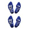 Women Men Unisex Dot Not Disturb I Watching Rugby Novelty Crazy Cotton Socks for Sports TV Fans Funny Hosiery Gifts