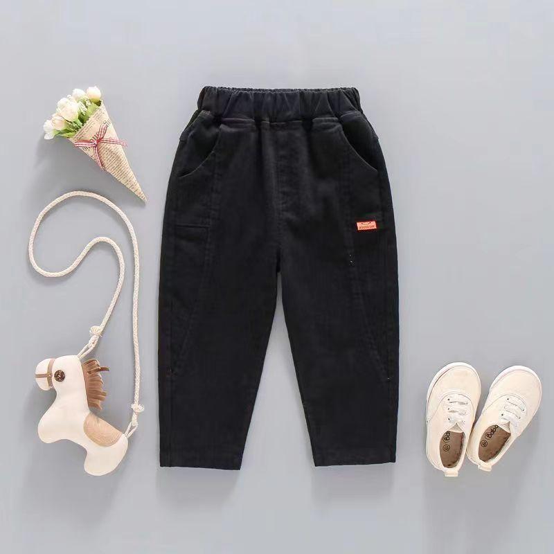 Autumn Kids Pants & Capris Cotton Trousers Boys Thin Long Pants Spring Fall Casual Wear Simple Design Baby Childrens Clothing