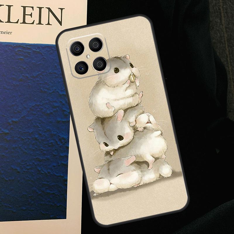Hamster Art Case For Honor 200 Pro X9b X9a X8b X8a X8 X9 X9c 50 70 90 Lite Honor Magic 7 5 6 Pro Cover