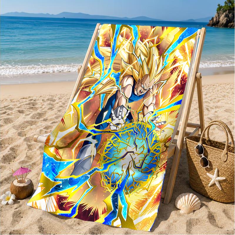 Goku Anime Beach Towel, Microfiber Beach Towel, Perfect For Pool, Beach, Travel, Home Decor Beach Party Fan Gifts