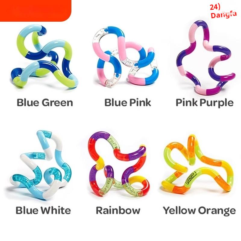 Tangle Attention Deficit Hyperactivity Disorder Concentration Training Finger Relaxation Stress Relieving Tool Twist Music Toy