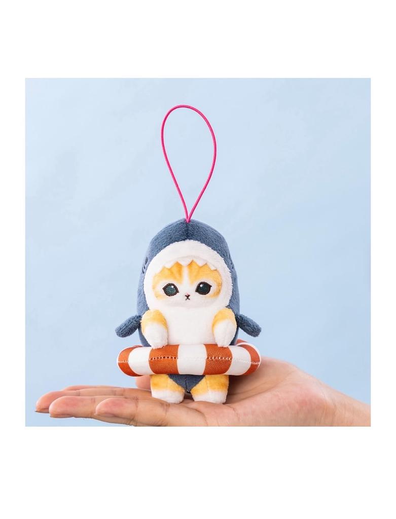 Shark Nyan Big Plush Enjoy with a Official 11cm Shark Mascot, Float, (Approx. Nyan)