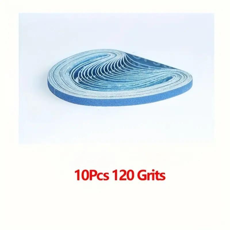 

10/12Pcs alumina emery tape, size 10x330 mm (3/8 inch x13), multiple grit specifications: 40/60/80/120, suitable for machine use
