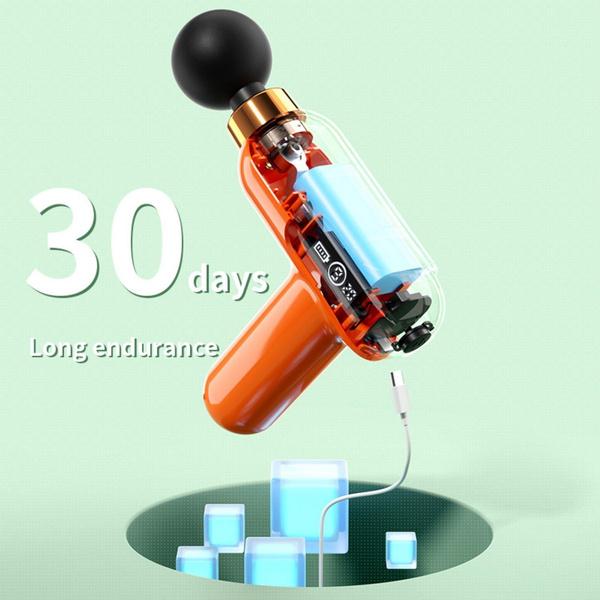 Massage Gun LCD Display Electronic Massager for Whole Body Massage To Relieve Muscle Soreness for Fitness Exercise