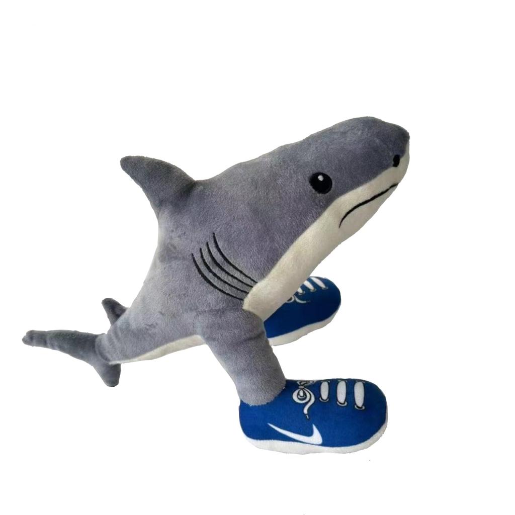 Lulubelle Tung Tung Tung Sahur Plush Tralalero Body Gift Toy, Tralala, 40cm, Pillow, (Shark)