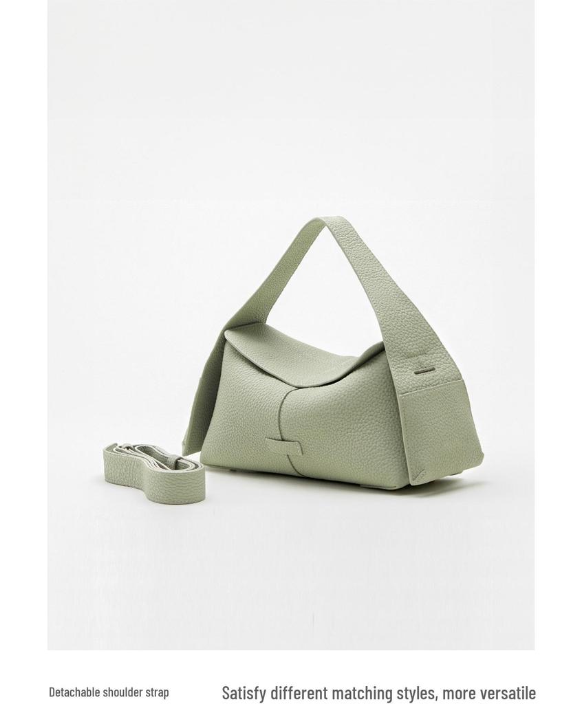 Yamashita Ear-Hanging Genuine Leather Womens Hobo Bag - Versatile Simple Handbag, Shoulder & Crossbody Bag for Commuting