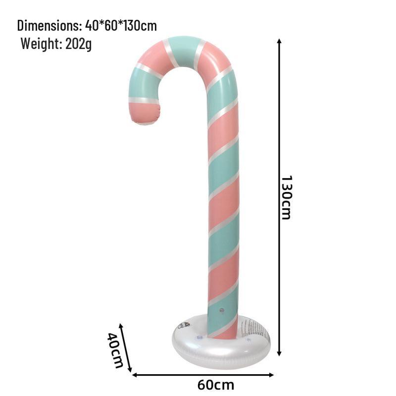 Christmas Inflatable Windmill & Lollipop Standee Decoration Set